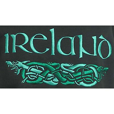 Alternate Image 1 for Ireland Dragons Embroidered Hooded Sweatshirt - Forest Green