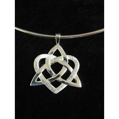 Alternate Image 1 for Celtic Pendant - Sterling Silver Heart of a Celt Choker