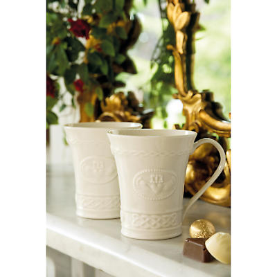 Belleek Claddagh Mugs - Set of 2