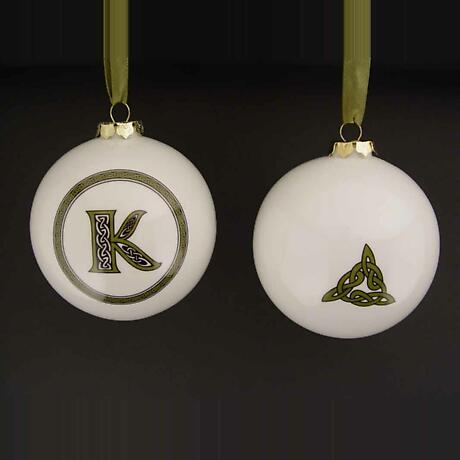 Product Image for Irish Ornament - Letter Ball Ornaments