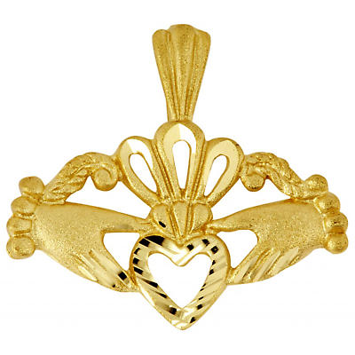 Product Image for Claddagh Pendant - Yellow Gold Fancy Claddagh