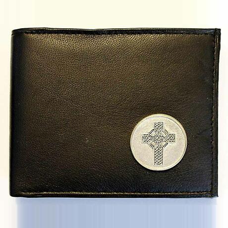 Product Image for Irish Wallet - Leather Celtic Knotwork Cross Wallet