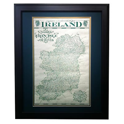 Clans & Baronies of Ireland - Matted and Framed Print