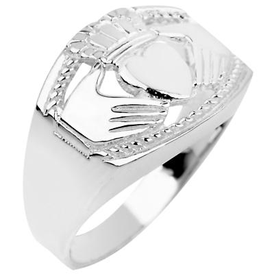 Product Image for Claddagh Ring - Men's Sterling Silver Claddagh Ring Bold