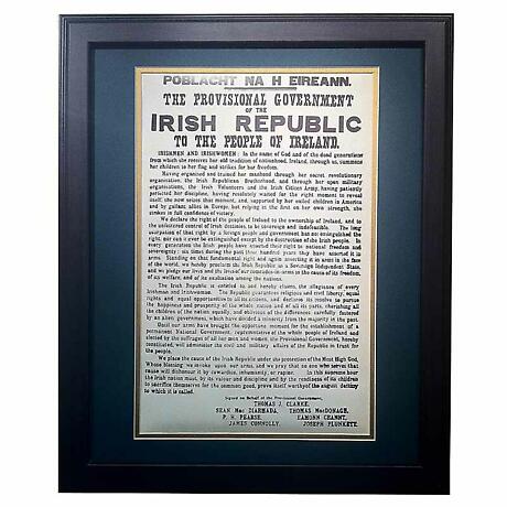 Irish Proclamation of Independence - Matted and Framed Print