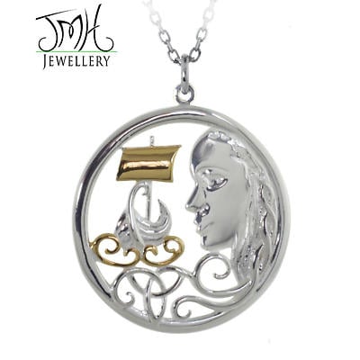 Product Image for Irish Necklace - Sterling Silver 'The Pirate Queen' Pendant