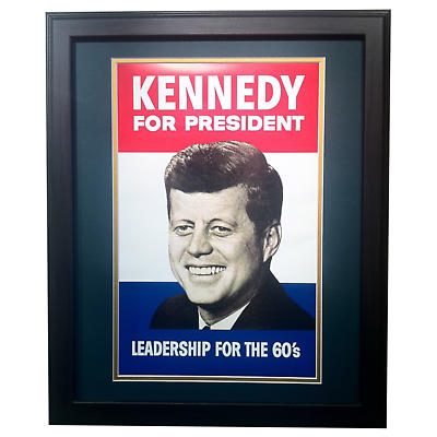 Kennedy for President - Matted and Framed Print