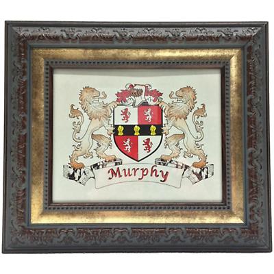 Personalized Irish Coat of Arms Framed Print - Antique Two-Tone Frame