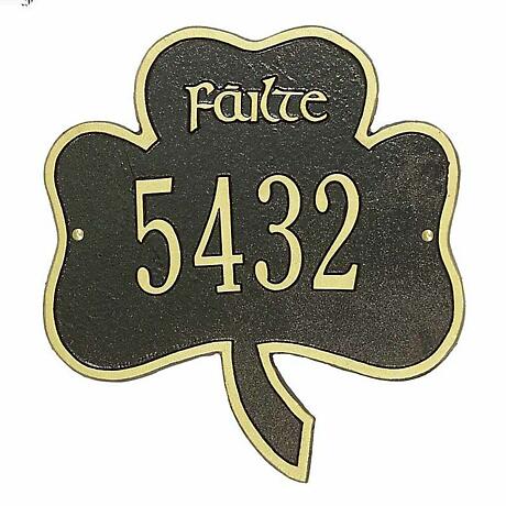 Personalized Shamrock Plaque - 1 Line