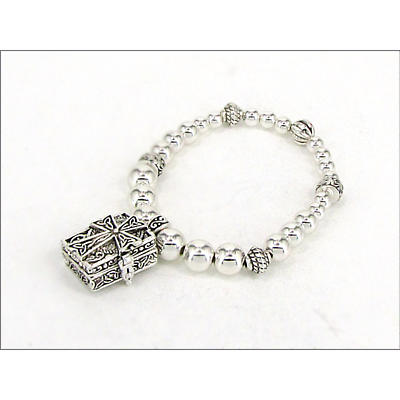 Celtic Bracelet - Celtic Cross Prayer Box Bracelet