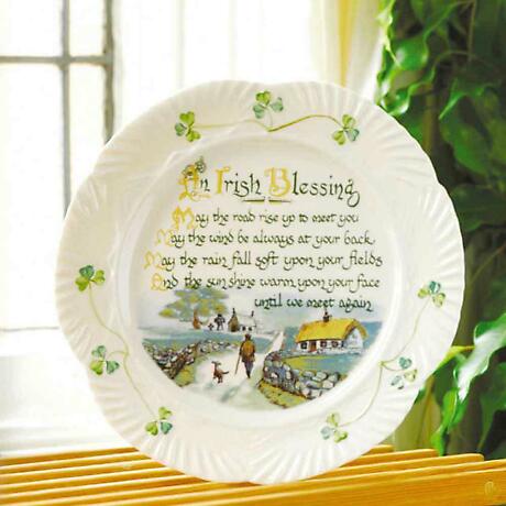 Alternate Image 1 for Belleek Irish Blessing Plate