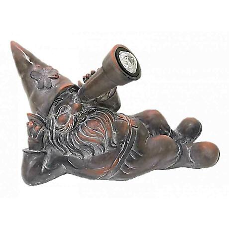 Star Gazing Solar Garden Leprechaun