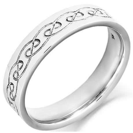 Product Image for Irish Wedding Ring - Mens Gold Celtic Spiral Weave Irish Wedding Band