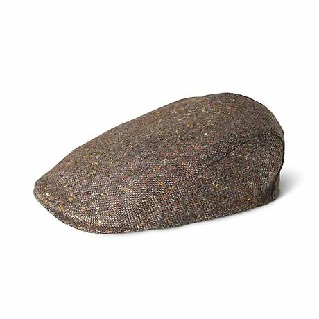 Irish Hat | Brown Salt & Pepper Wool Donegal Tweed Cap