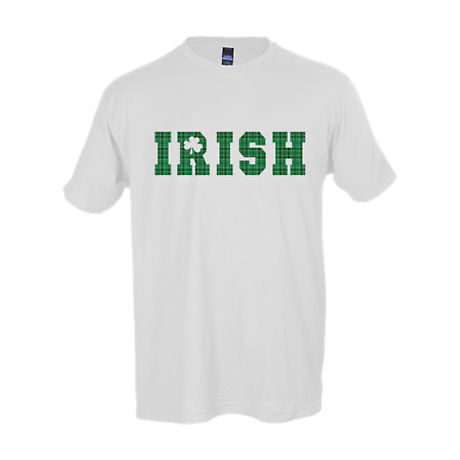 Product Image for Irish T-Shirt | Plaid Irish Shamrock Tee
