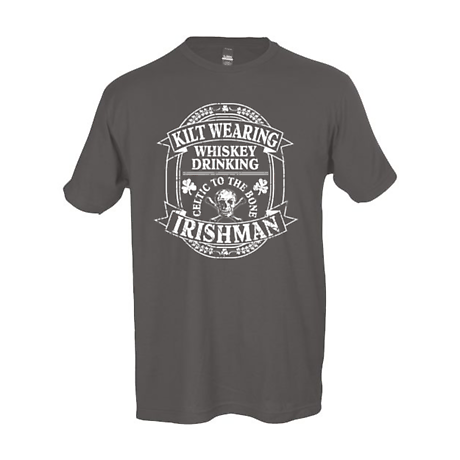 Alternate Image 1 for Irish T-Shirt | Kilt Wearing Whiskey Drinking Irishman Tee