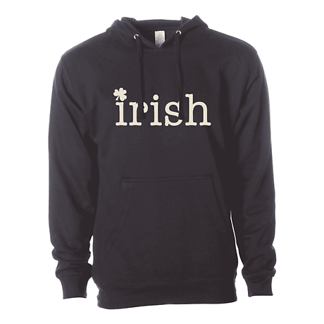 Alternate Image 1 for Irish Sweatshirt | Irish Shamrock Unisex Hooded Sweatshirt