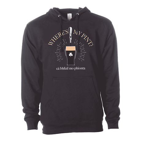 Irish Sweatshirt | Wheres My Pint Unisex Hooded Sweatshirt