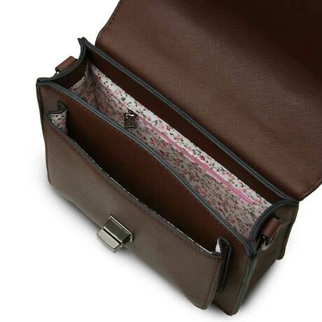 Alternate Image 2 for Celtic Tweed Handbag | Chestnut Tartan Harris Tweed Mini Satchel