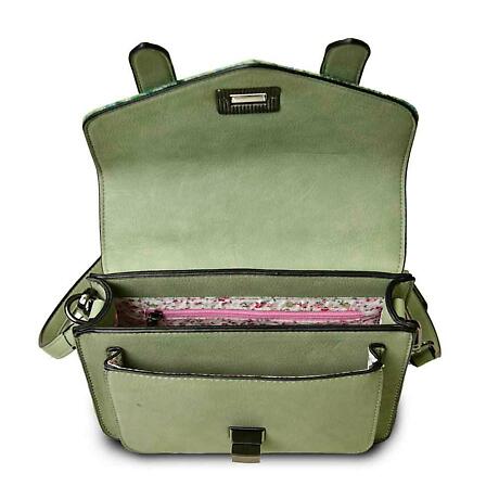Alternate Image 3 for Celtic Tweed Handbag | Mint Check Harris Tweed® Mini Satchel