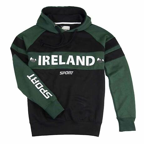 Irish Sweatshirt | Green & Black Ireland Sport Hooded Sweatshirt