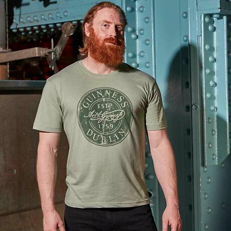 Irish T-shirts | Guinness Bottle Cap T-shirt Green