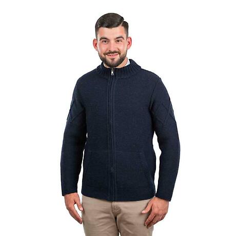 Product Image for Irish Cardigan | Aran Cable Knit Full Zip Mens Cardigan