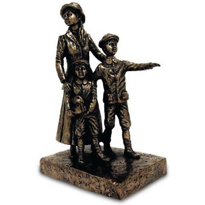 Rynhart Bronze Sculpture - Annie Moore, Cobh Sculpture by Jeanne Rynhart