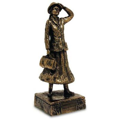 Rynhart Bronze Sculpture - Annie Moore, Ellis Island Sculpture by Jeanne Rynhart