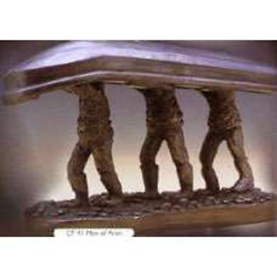 Rynhart Bronze Sculpture - Men Of Aran Sculpture by Jeanne Rynhart
