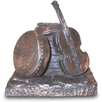 Rynhart Bronze Sculpture - Seisiun Fiddle Sculpture by Jeanne Rynhart