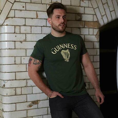 Alternate Image 1 for Irish T-shirts | Guinness Vintage Harp Tee