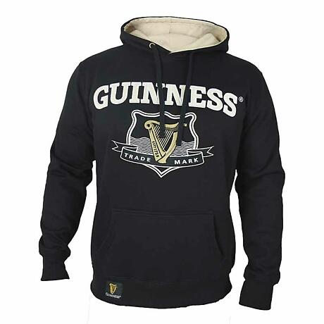 Irish Sweatshirts | Guinness Black Hooded Sweatshirt