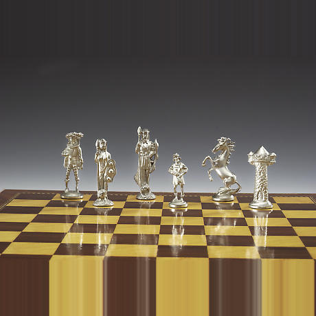 Alternate Image 2 for Irish Pewter Celtic Chess Set & Wooden Board
