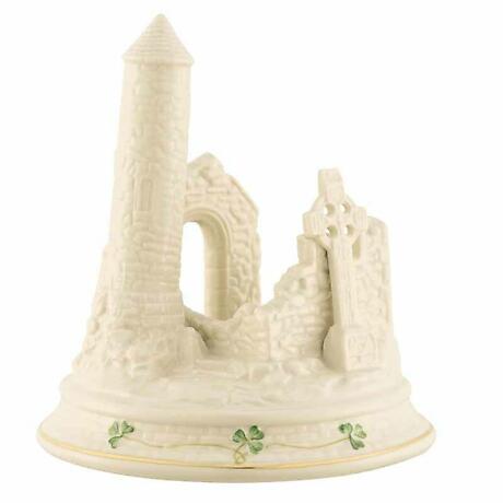 Product Image for Belleek Pottery | Devenish Round Tower Irish Masterpiece Collection Ornament 