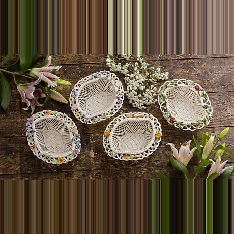 Alternate Image 2 for Belleek Pottery | Irish Living Spring Flowers Basket