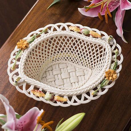 Alternate Image 1 for Belleek Pottery | Irish Living Fall Flowers Basket