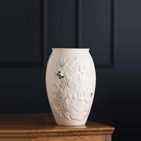 Alternate Image 1 for Belleek Pottery | Irish Classic 10 Inch Wild Rose Vase