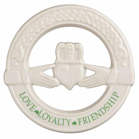 Belleek Pottery | Claddagh Love Loyalty Friendship Wall Plaque