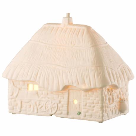 Alternate Image 1 for Belleek Pottery | Thatched Cottage Luminaire