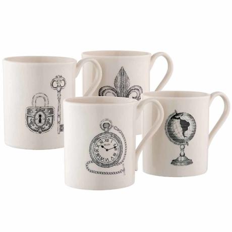 Product Image for Belleek Pottery Etch Irish Mugs | Set of 4