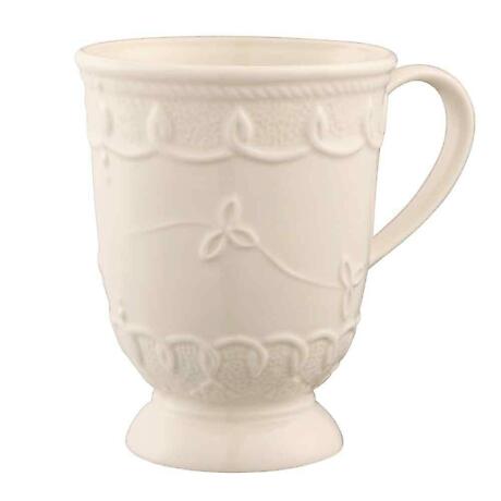 Product Image for Belleek Pottery | Celtic Lace Trinity Knot Irish Mug