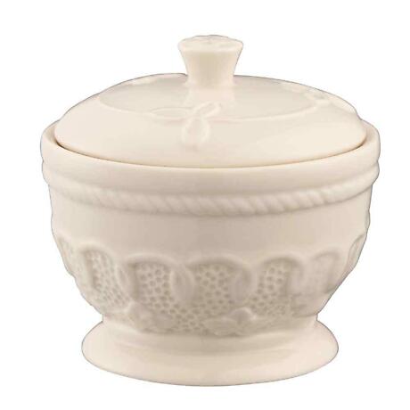 Product Image for Belleek Pottery | Celtic Lace Trinity Knot Irish Covered Pot