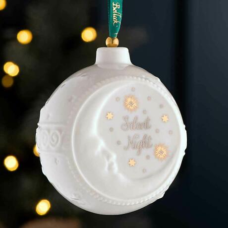 Alternate Image 1 for Irish Christmas | Belleek Pottery Silent Night Ornament