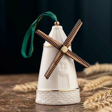 Alternate Image 1 for Irish Christmas | Belleek Pottery Ballycopeland Windmill Annual Ornament 2022