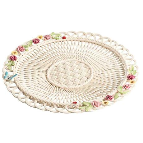 Product Image for Belleek Pottery | Summer Basketweave Plate