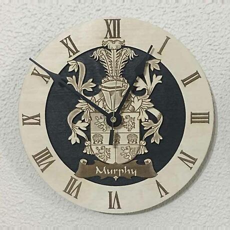 Irish Clock | Family Crest Coat of Arms Wall Clock