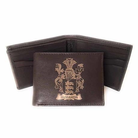 Product Image for Irish Wallet | Family Crest Coat of Arms Leather Wallet