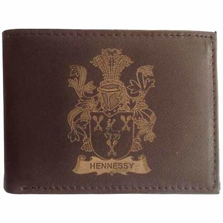 Alternate Image 1 for Irish Wallet | Family Crest Coat of Arms Leather Wallet