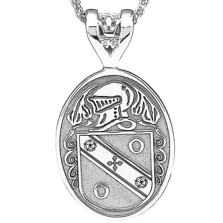 Alternate Image 1 for Irish Coat of Arms Jewelry Oval Necklace Large